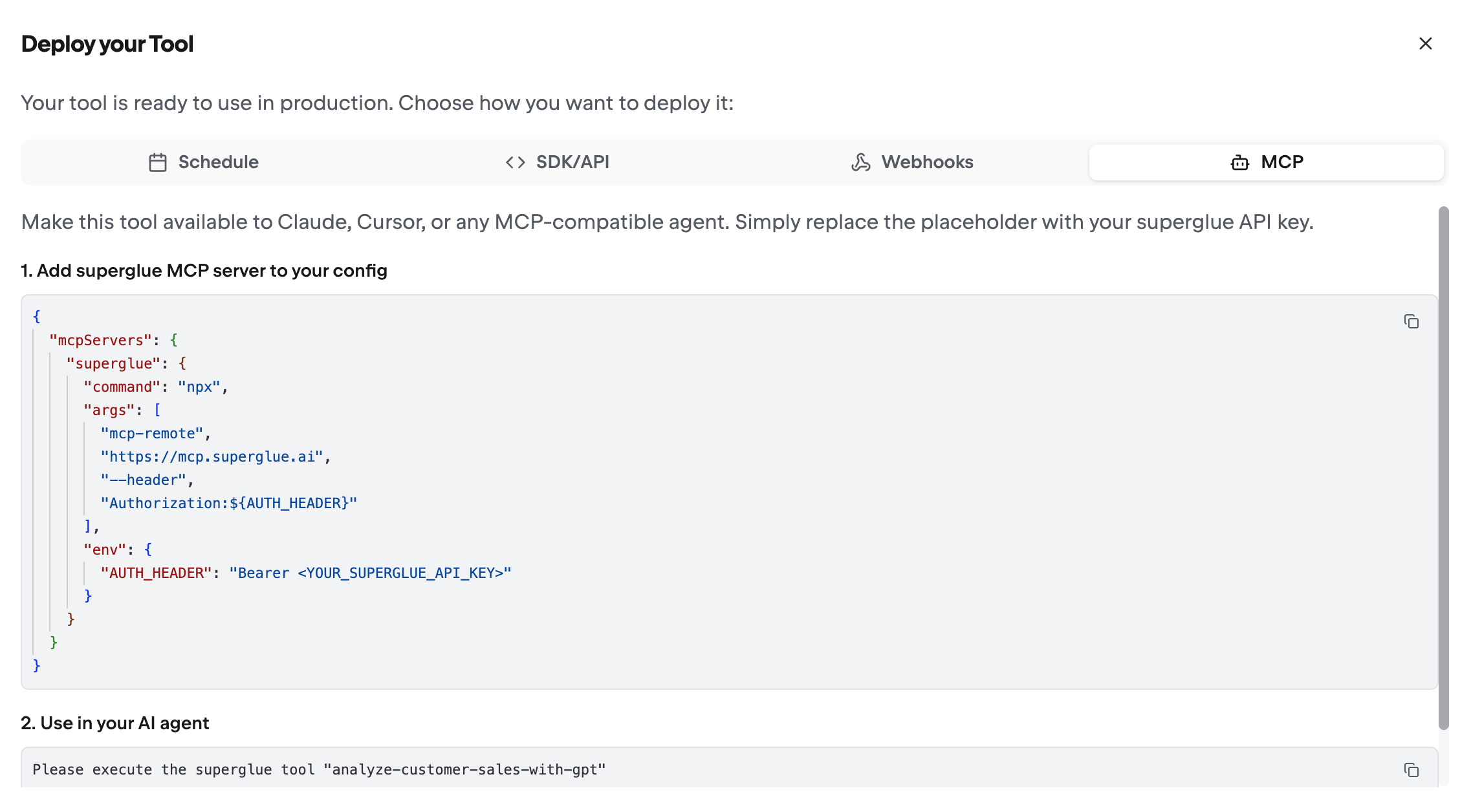 Tool portability across different AI interfaces
